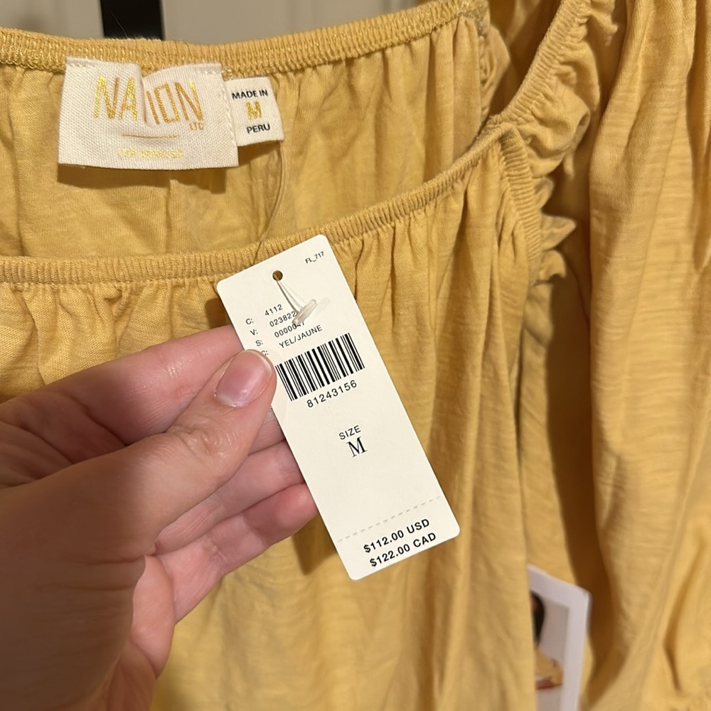 Anthropologie Nation LTD Luca Peasant Top in Daisy NEW - Picture 6 of 10